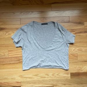 brandy Melville gray crop top